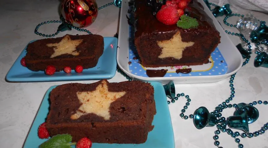 Оригинальный рецепт шоколадного кекса со звездами