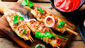 Люля-кебаб из курицы и свинины