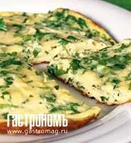 Омлет с сыром и зеленью