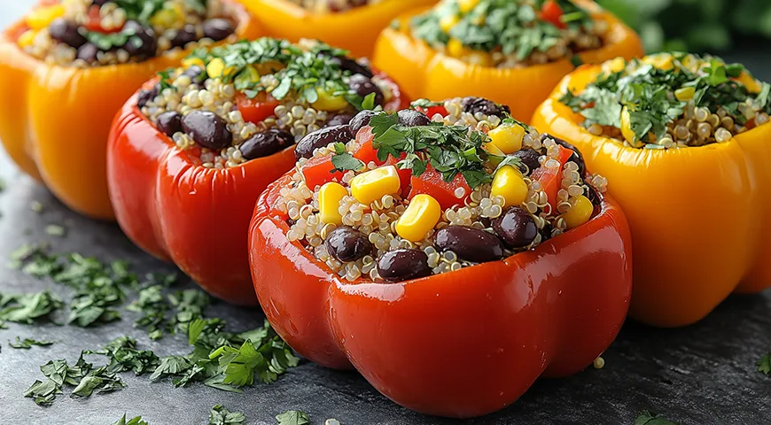 Веганские фаршированные перцы
