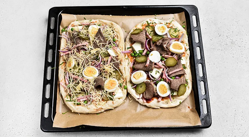 Пицца «Оливье»