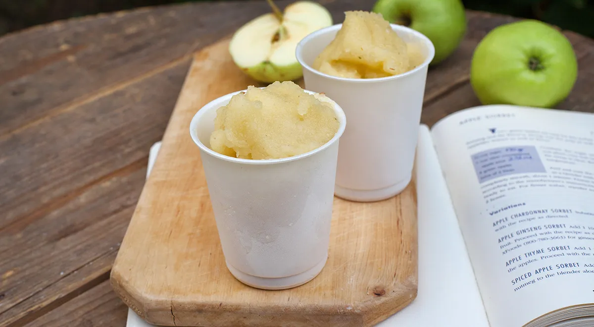 Яблочный сорбет