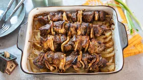 Шашлык с картошкой в духовке