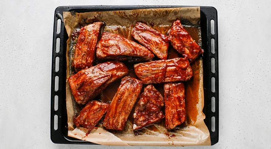 Свиные ребрышки по-канадски