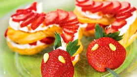 Рецепты с мукой, фруктами и клубникой