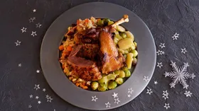 Рецепты с гусем и продукцией пчеловодства