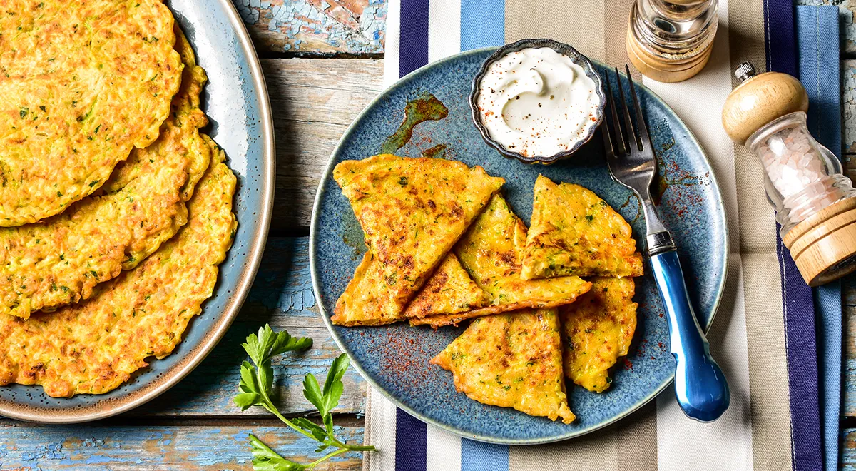 Лепешка из кабачков на сковороде