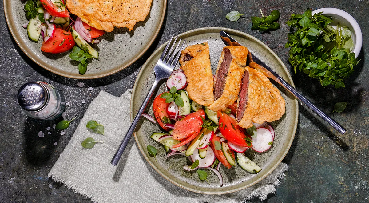 Отбивные из говядины в кляре