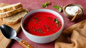 Еврейский молочный борщ