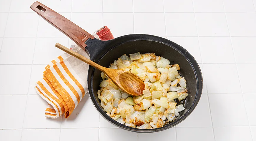 Пюре с сыром и луком