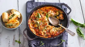 Рецепты с яйцом куриным, сливками и мясной гастрономией