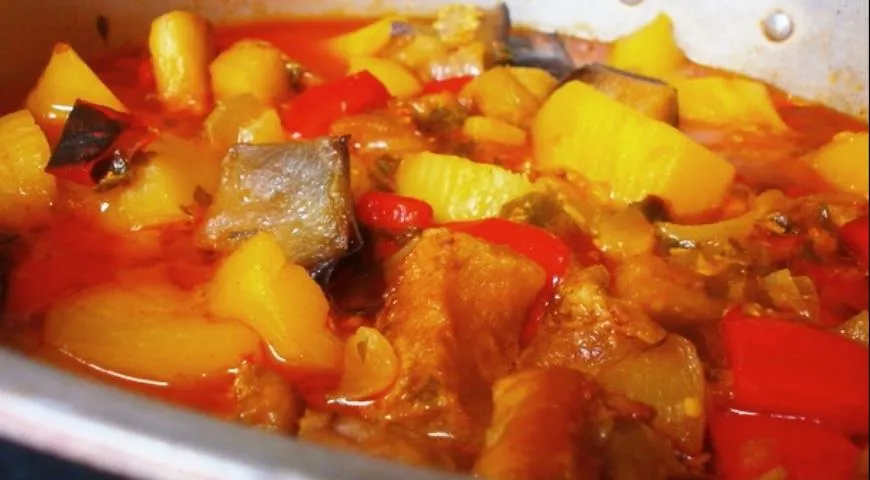 Жаркое из свинины с овощами, пошаговый рецепт с фото от автора марина на ккал