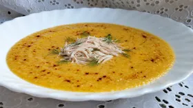 Крем суп с курицей " Капустный бархат"
