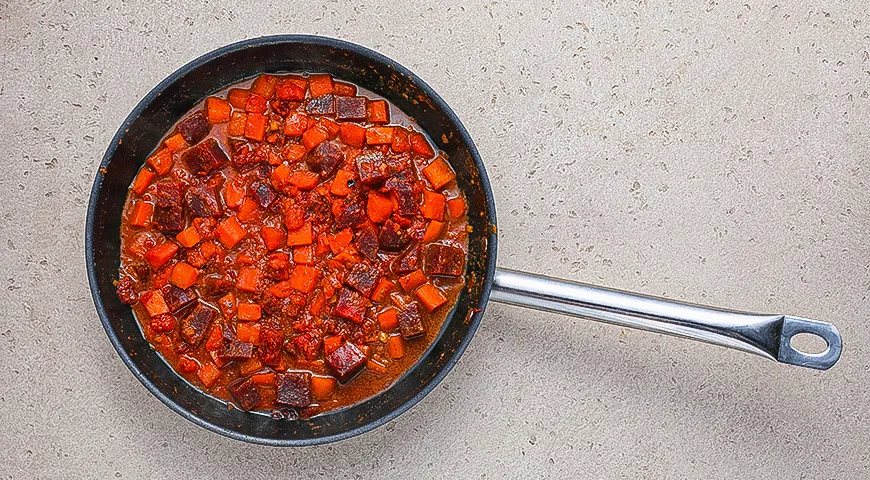 Карри из моркови и свеклы