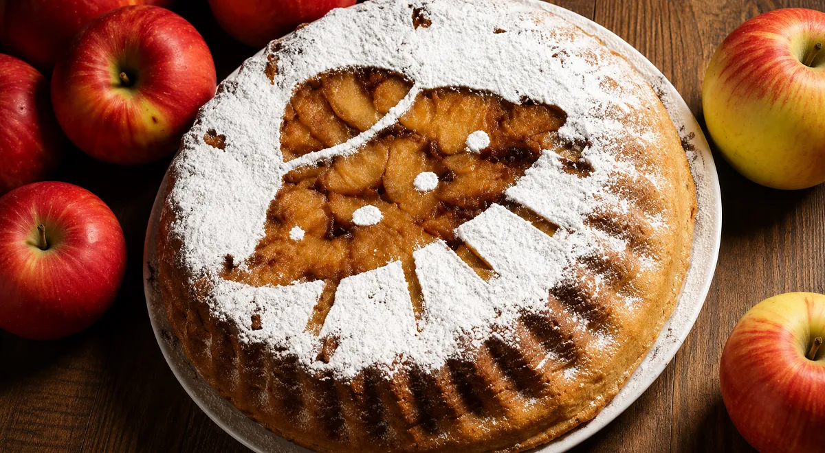 Пирог с яблоками на соде