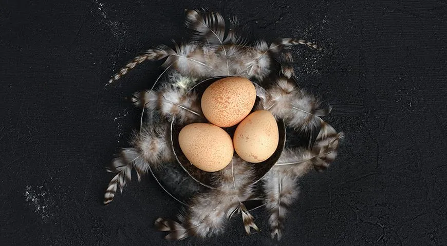 Яйца цесарки ценятся за диетические свойства