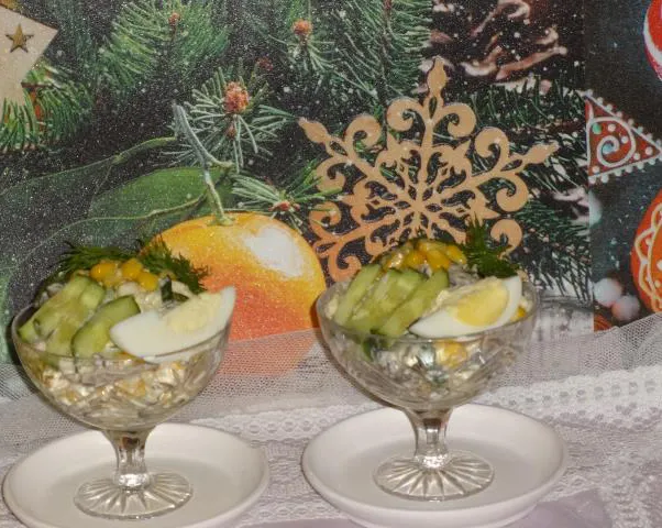Рецепт салата с курицей и грибами