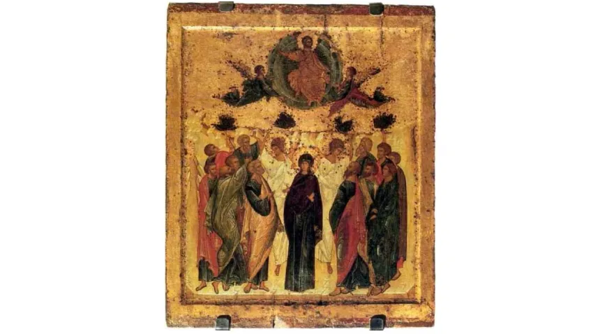 Икона Вознесение Господне, Андрей Рублёв, 1408 г.