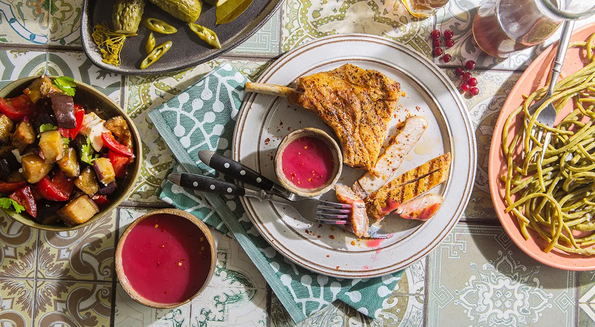 Соус из желе красной смородины к мясу