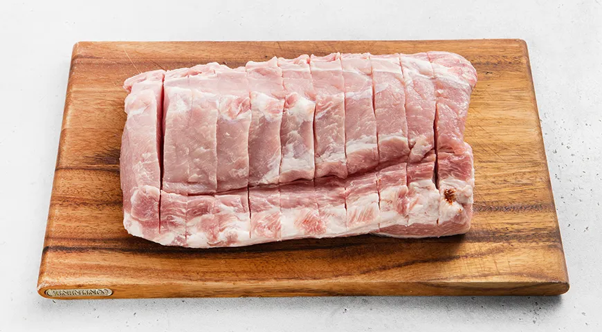 Гармошка из свинины с помидорами