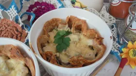 Рецепты с пармезаном, яйцом куриным и шампиньонами