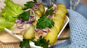 Бутерброд со скумбрией и огурцом