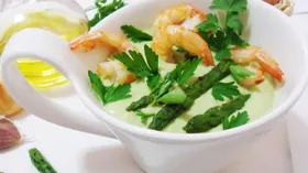 Рецепты с молочной продукцией, маслом оливковым и спаржей