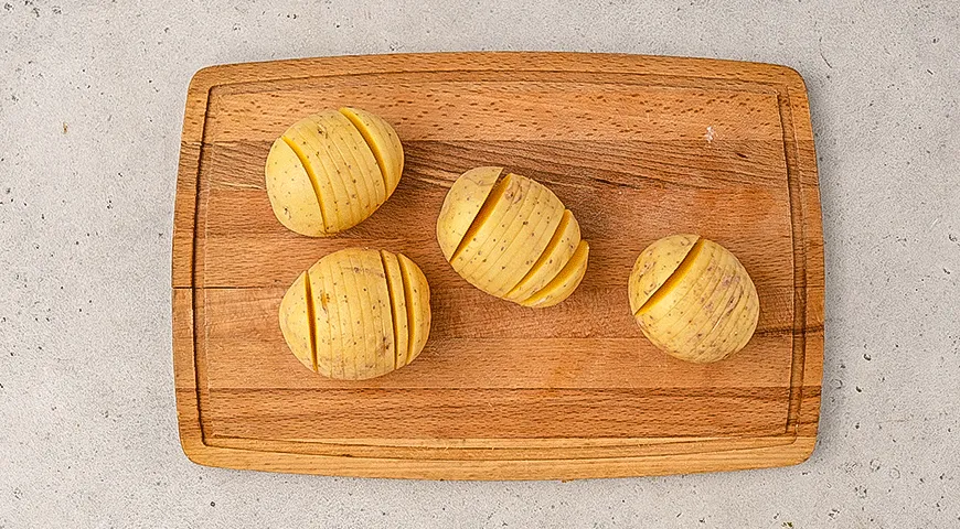 Картошка-гармошка с салом