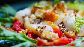 Рецепты с беконом, маслом оливковым и черри