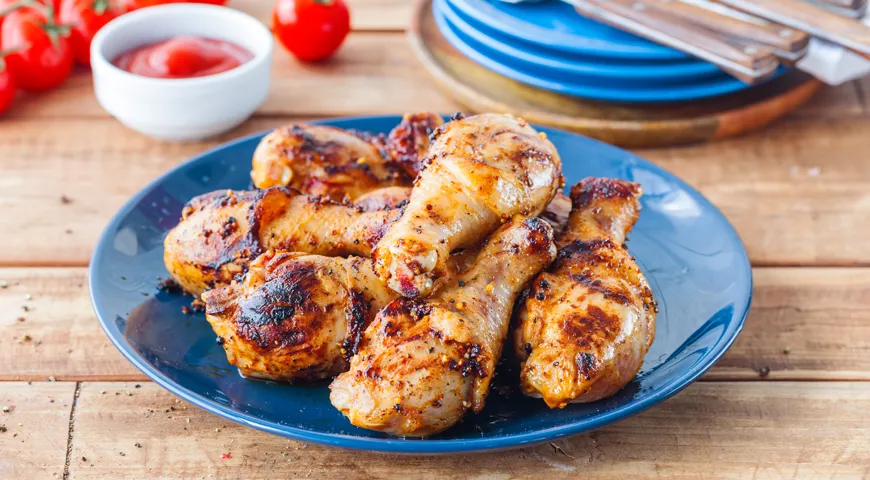 Куриные голени в горчичном маринаде