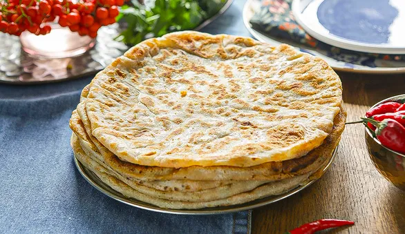 Лепешки роти с картофелем