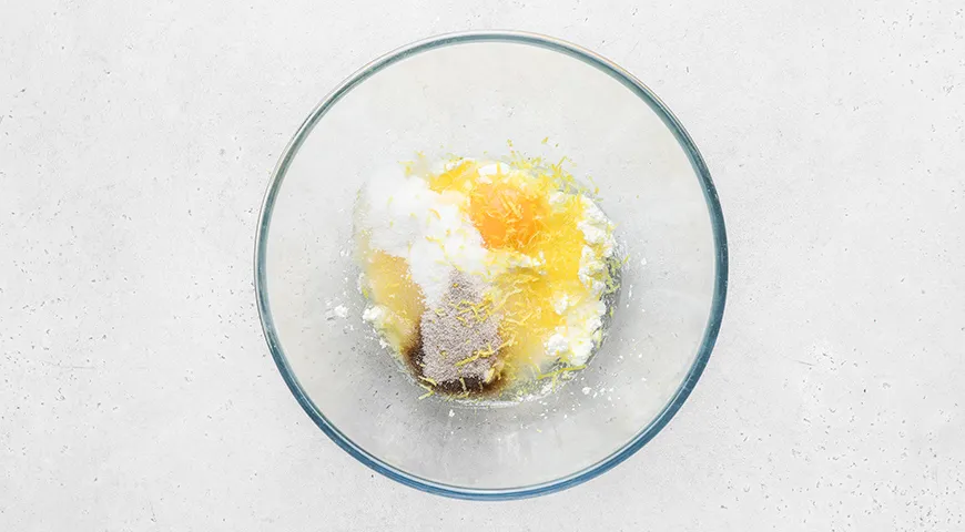 Творожные булочки с яблоками