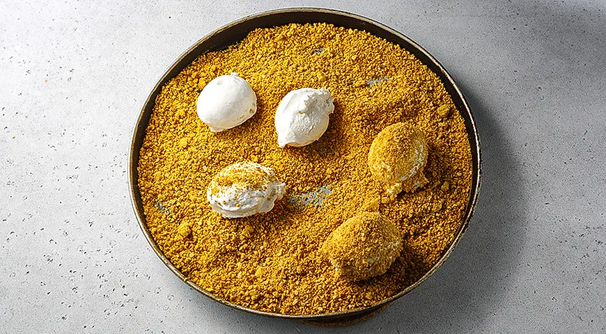 Мороженое в кукурузных хлопьях