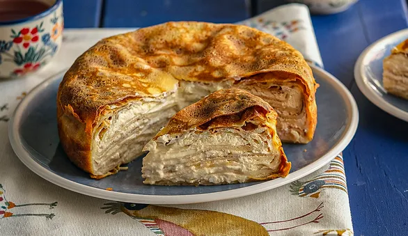 Блинный пирог с творогом из топленого молока «Ярославский»