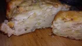 Творожно-яблочный кекс