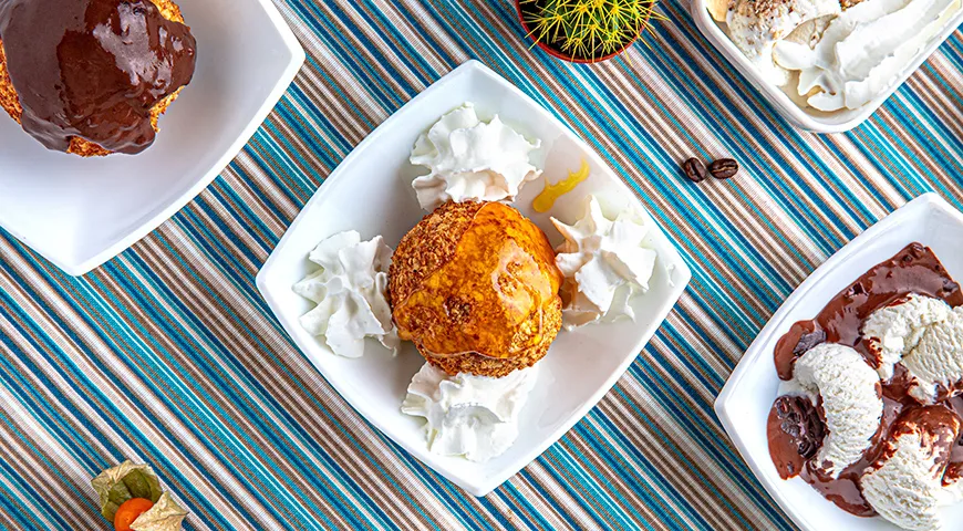 Жареное мороженое по-мексикански