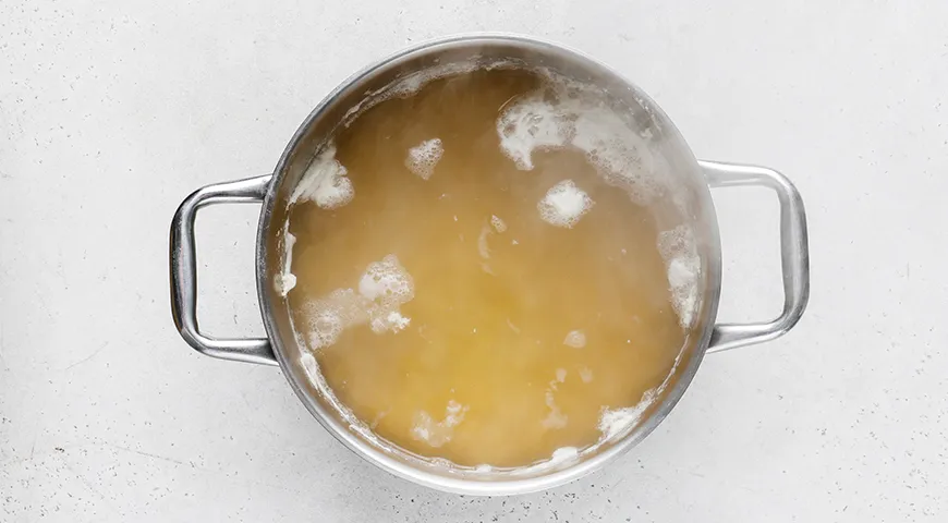 Гороховое пюре с беконом и луком