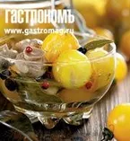 Маринованные черри с шампиньонами