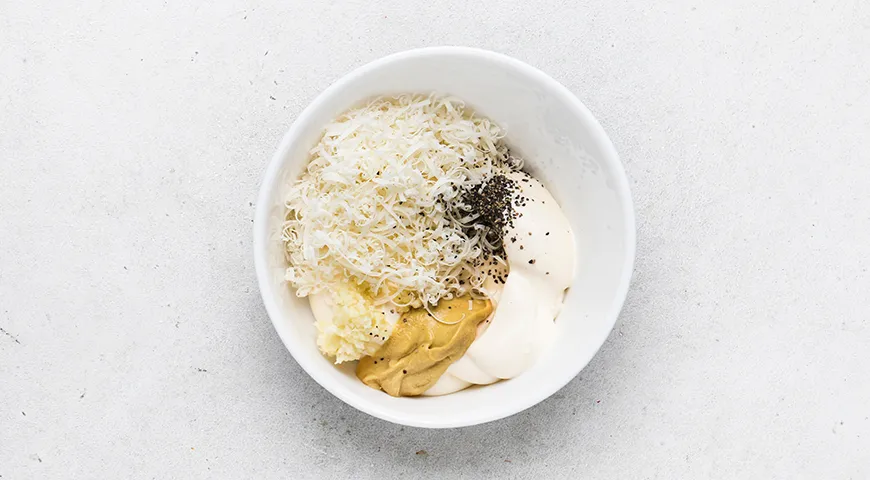 Брускетта Цезарь с курицей