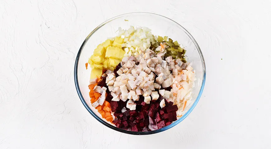 Винегрет с селедкой