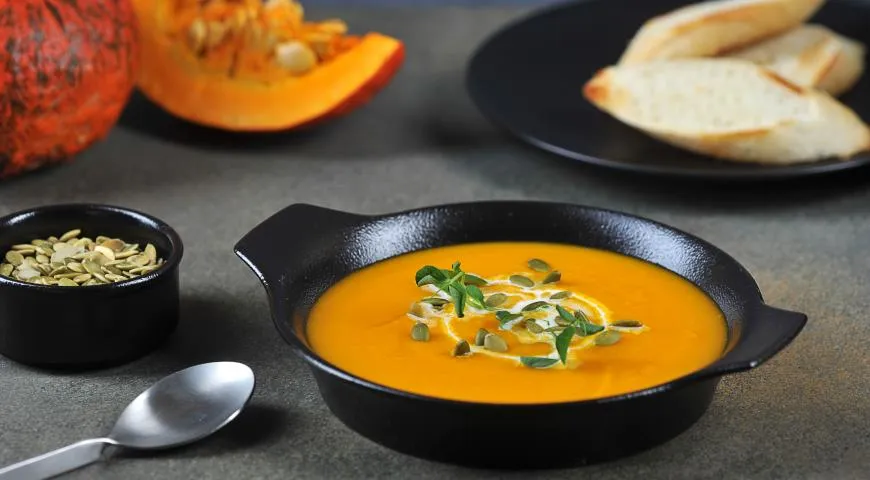 Крем-суп из тыквы пошаговый рецепт с фото