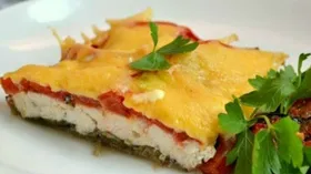 Куриное филе с томатами и баклажанами