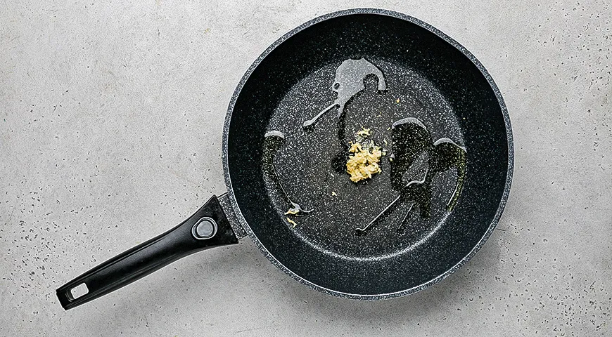 Спагетти с курицей на гриле