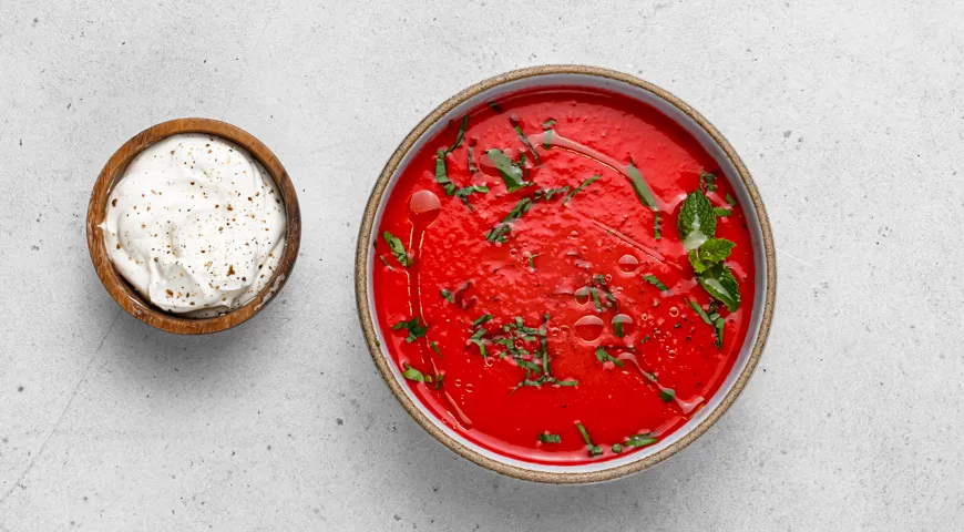 Еврейский молочный борщ