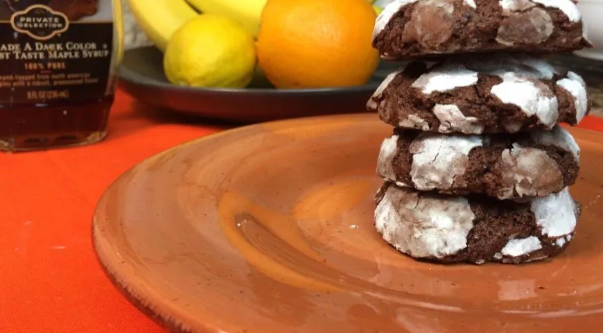Двойное шоколадное печенье с имбирно-кофейными нотками 
