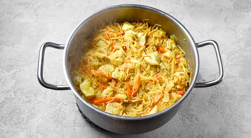 «Плов» из вермишели