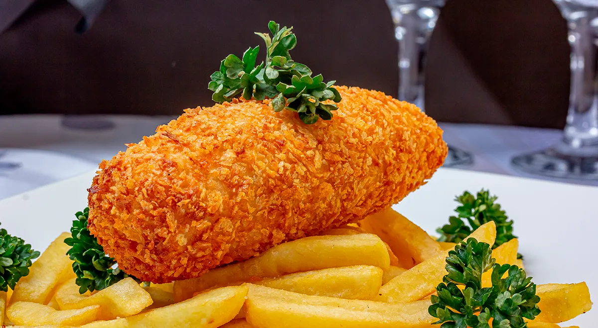 Котлеты по-киевски из филе курицы во фритюре