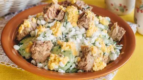Рецепты с кисломолочными продуктами, яйцом куриным и тунцом