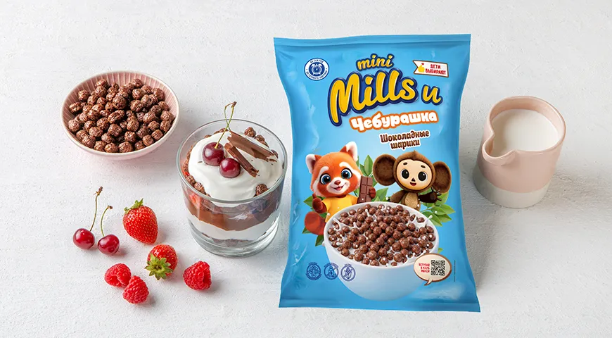 Трайфл из шоколадных шариков Mini Mills