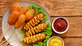 Хот-дог с сосисками